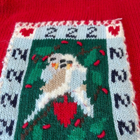 Design Options Cardigan 12 Days of Christmas Holiday Sweater Wearable Art Medium - Picture 8 of 15